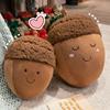 Cartoon Happy Chestnut Family Plush Toys Cotton Stuffed Smile Hazelnut Doll Soft Cozy Throw Pillow Kawaii Kids Gift Home Decor