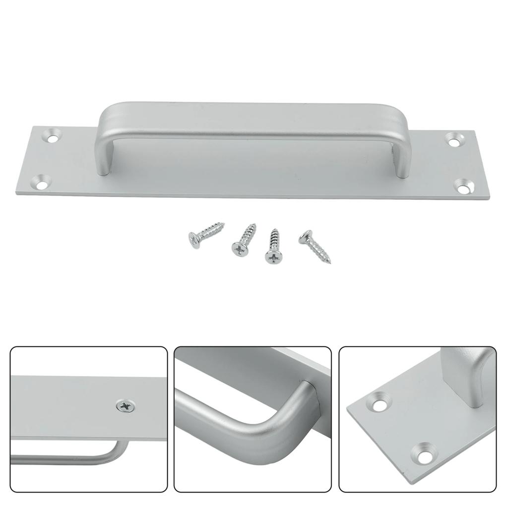 Door Handle Aluminum Alloy Window Cabinet Balcony Sliding Door Pull Punch-Free Pull Closet Furniture Hardware Home Improvement