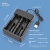Efficient 18650 Battery Charger Dual Slot Design USB A Port for 18650 18700 Recharge