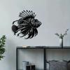1pc Vintage Lion Fish Metal Wall Art Weather Resistant Iron Sculpture for Coastal Room Beach House Decor Ocean Gift