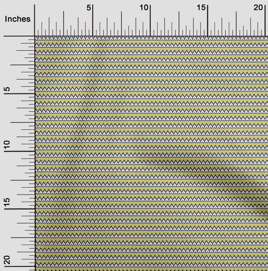 oneOone Cotton Flex Fabric Chevron Geometric A  Printed Craft Fabric BTY 40 Inch