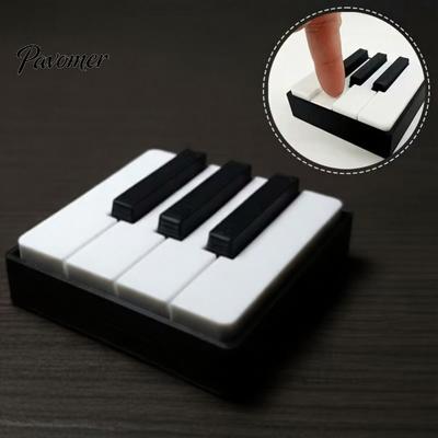 Tastaturtaste Stressball Klavier Clicker Fidget Spielzeug, 3D-gedruckter Desktop-Entspanner, Niedliche musikalische Figur zur Linderung für Büro-Schreibtisch-Dekoration, Angstgeschenk
