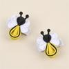 1Pair Cute Flower Ribbon Bows Hair Clip For Women Girls Sweet Style Accessory Hairpin Party Hairpieces For Daily Wear