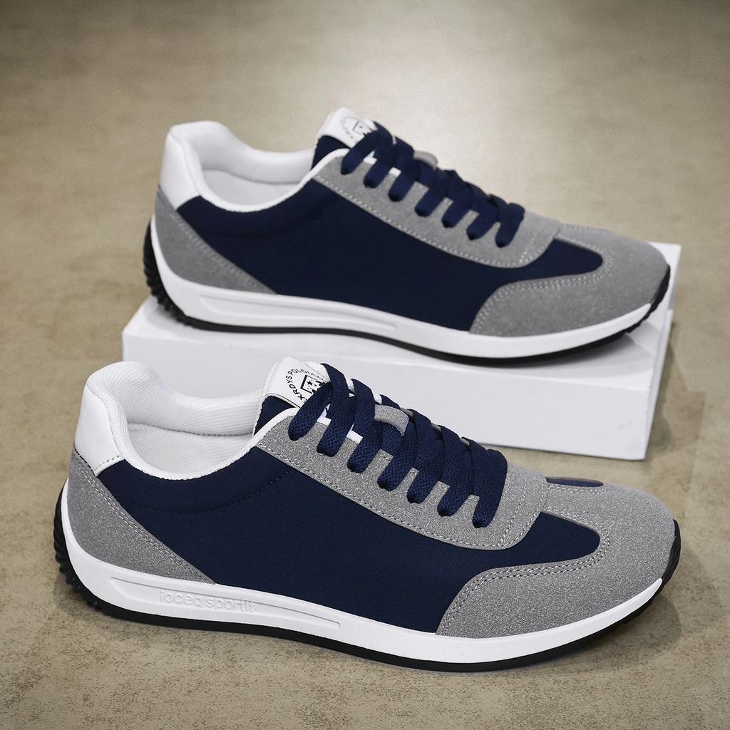 Lässiges Herrenschuh-Set Koreanische Version Trendig und gutaussehend Straßen-Sportschuhe Frühling und Sommer Outdoor-Laufschuhe Herren-Slipper