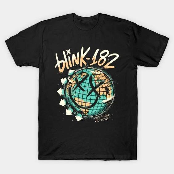 Blink 182 music band vintage unisex t-shirt S разноцветный