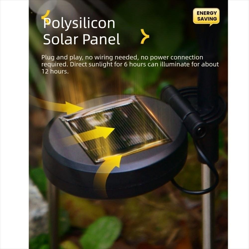 LED Solar Garten Schilf Lampe Simulation Optische Faser Outdoor Wasserdicht Rasen Licht Leuchtende Rohrkolben Blume