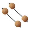 Portable Rhythm Sandball Unique Percussion Instrument Fingertip Sandball African Shaker Rattle Double Gourd Percussion