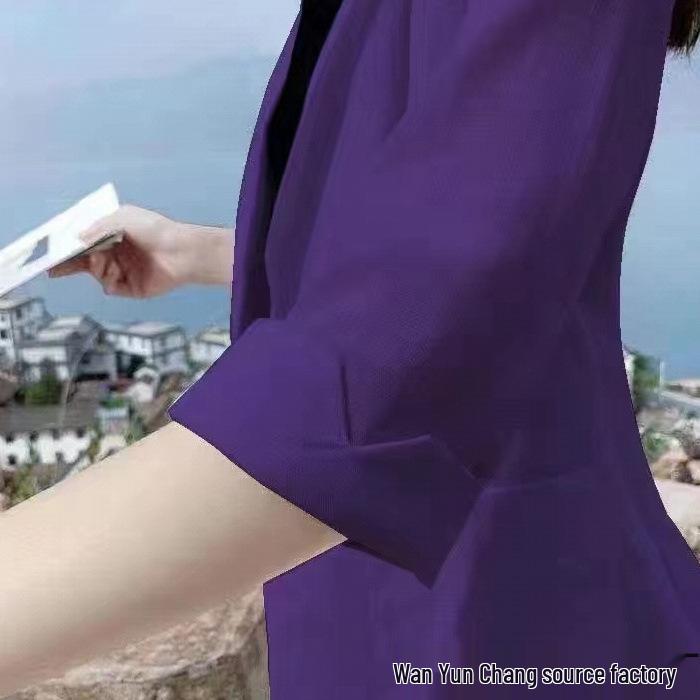 Leichter Damen-Leinenblazer: 2025 Koreanischer Stil, Professionell, Kurz, Vielseitige Sommer-Sonnenschutzjacke