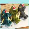 Fluffy Tyrannosaurus Rex Plush Keychain Mini Dinosaur Toy Charming Bag Accessory