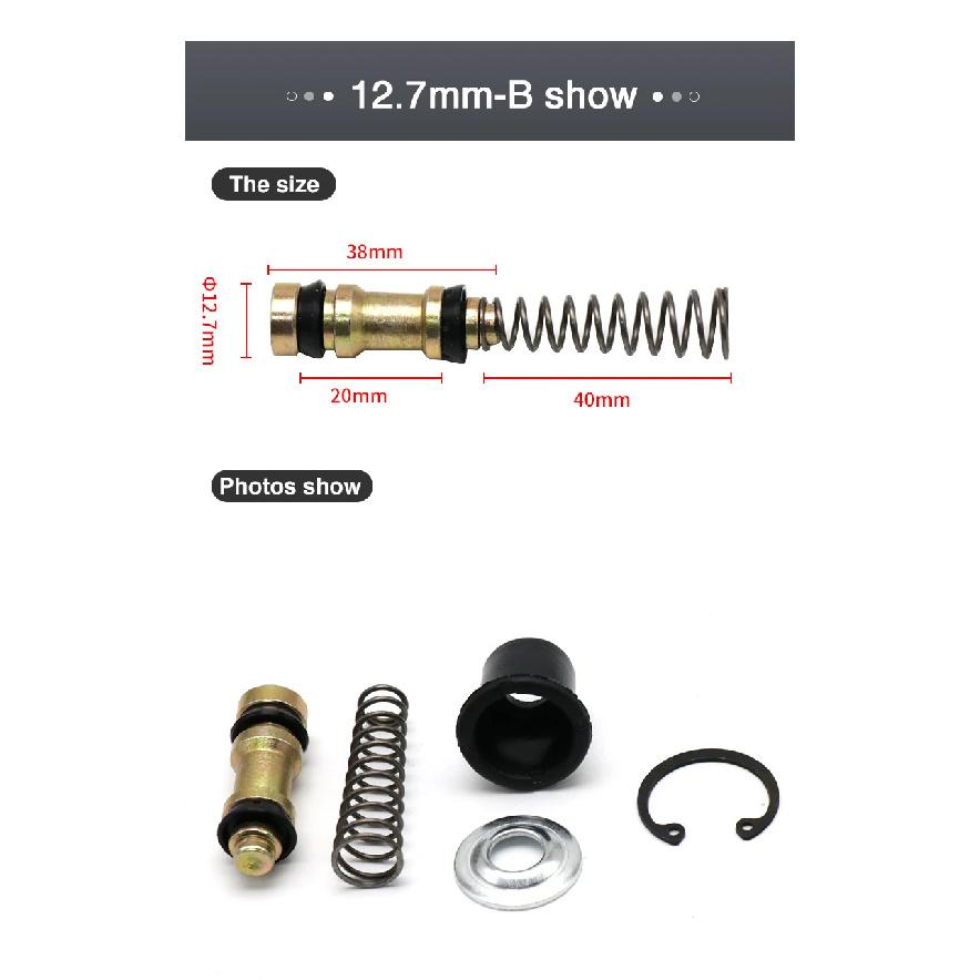 Alconstar-11mm 12.7mm 14mm 16mm Motorcycle Clutch Brake Pump Piston Plunger Repair Master Cylinder Piston Rigs Repair Accessorie