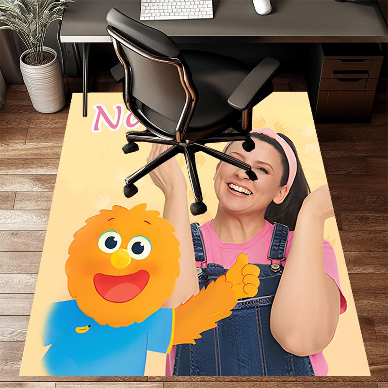Tappetino Personalizzato Ms Rachel Mat con Nome, Tappeto Lavabile in Poliestere per Ingresso Interno, Regalo per Natale, Pasqua, Giorno del Ringraziamento