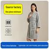 Luxury Cotton Couple Bathrobe: Lightweight, Breathable Pajamas for All Seasons