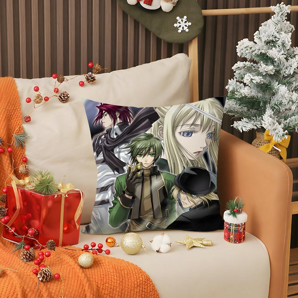 Anime G-Genso S-Suikoden Pillow Case Living Room Sofa Decorative Cushion Cover Simple Household Light Luxury Printed Pillow