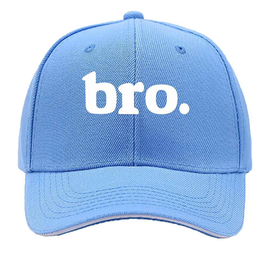 Boys Bro Text Graphic Design Sandwich Baseball Cap Unisex Women Sun Cap Outdoor Workouts Hat