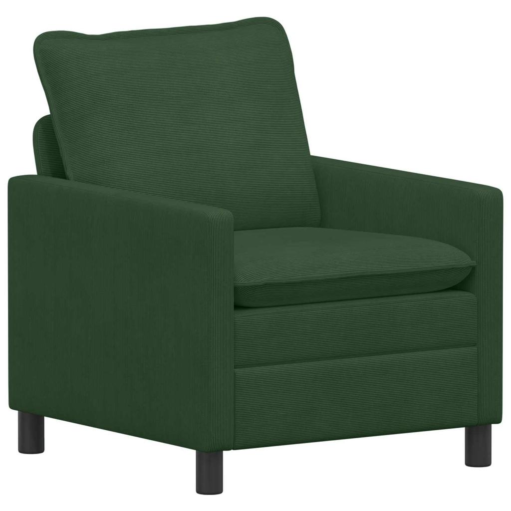 Sofa Set 2 pcs Jungle Green Fabric