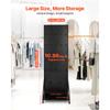 SucceBuy Standing Pegboard Display 23.7 X 66 In with Casters & 30 Hooks Peg Board Panel for Retail Store or Jewelry Shop