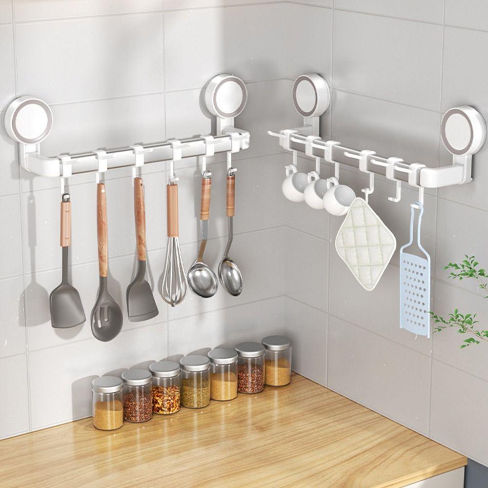 Adhesive Bathroom Hook Non Perforated Load-bearing Hook Durable Kitchen Storage Hook  Bathroom