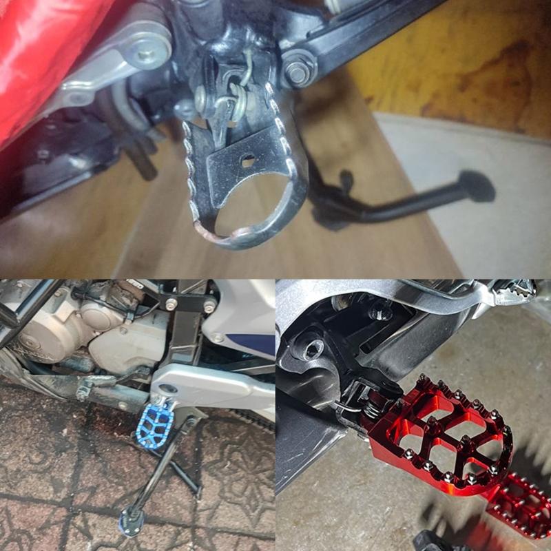 Stylish Foot Pegs Universal Fit Foot Pegs Reliable Support Simple Installs for Motorcycle Riders for KX450F 2019-2021