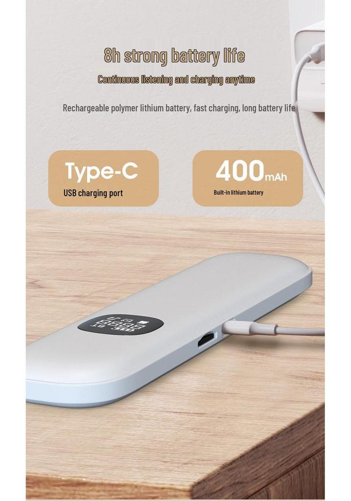 Bone Conduction Wireless Bluetooth Sleep Speaker for Relaxing White Noise