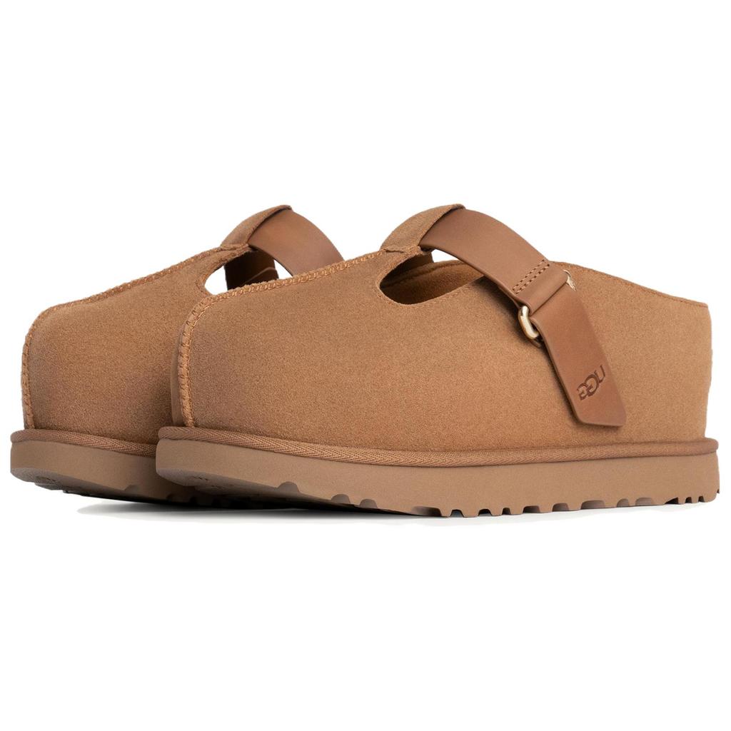 UGG Versatile Comfortable Fashion EVA Anti-Slip Open-Toe Slippers Women slippers Brown 1167550-CHE
