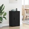 Sideboard in Black Oak Look 40 x 33 x 70 cm Engineered Wood