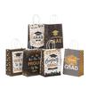 6/12Pcs Graduation Season Kraft Paper Gift Tote Packaging Bags Candy Snack Storage Pouch Graduation Party Favors