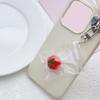 Chic Fruit Themed Clear Keychain Lovely Clear Fruit Bag Key Rings Unique Keychain Accessory Gift for Collectors