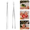 1pcs 12 Inch Stainless Steel Cooking Tweezers Kitchen Tongs BBQ Tool Tweezers for Cooking Kitchen Accessories CFQJ007