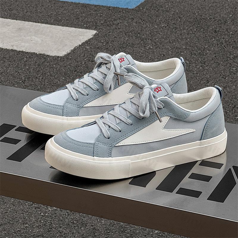 

Fashi Trend Low Top Men s Casual Low Top Thick Soled Canvas Shoes Comfortable Versatile Color Blocked Designed Chunky sneakers 44