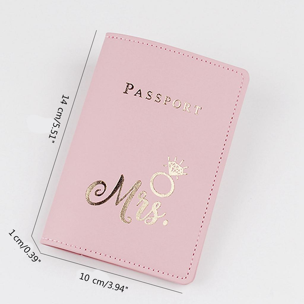 Simple Fashion Passport Cover Travel Passport Holder Wallet Gift PU Leather Card Case Cover Unisex