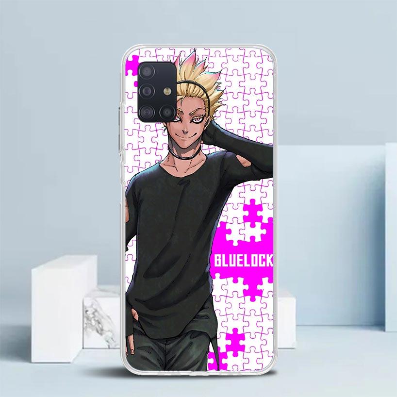 Blue Lock Shidou Ryusei Soft Cover for Samsung Galaxy A12 A22 A32 A52 A72 A02S Phone Case Note 20 Ultra 10 S10 Plus A51 A71 A50S