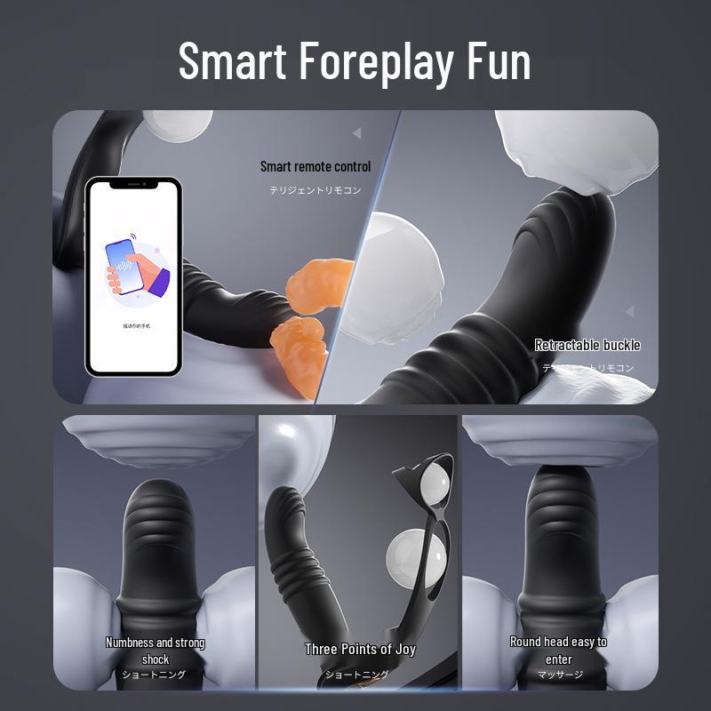 Miji Poison Dragon Drill - Einziehbarer Prostata-Massagegerät mit starker Vibration, Erotikprodukt für Männer, 70 Stück pro Karton.