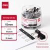 Deli 15mm Black Metal Binder Clips, 60-Pack