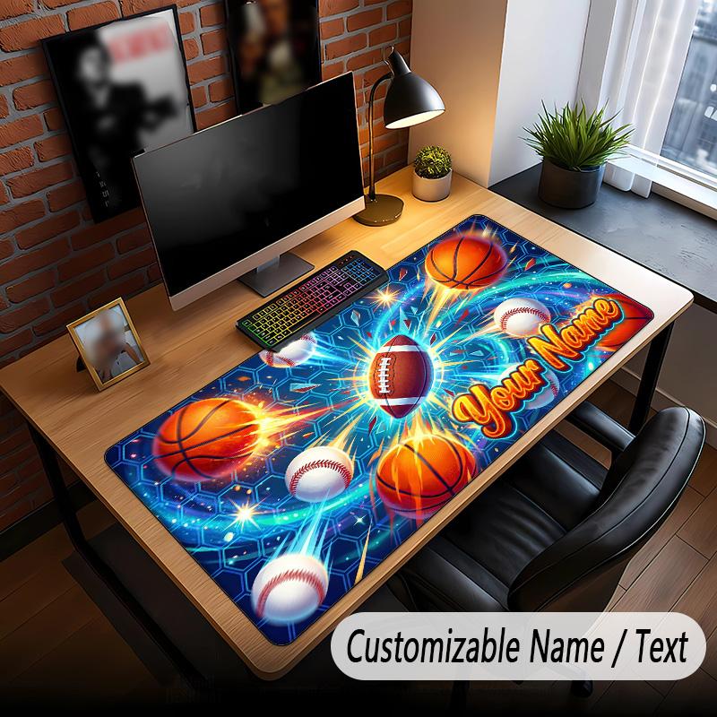 Fantasy Adventure Theme Custom Mouse Pad Personalized With Name Text Customized Desk Mat For Office Home Decor