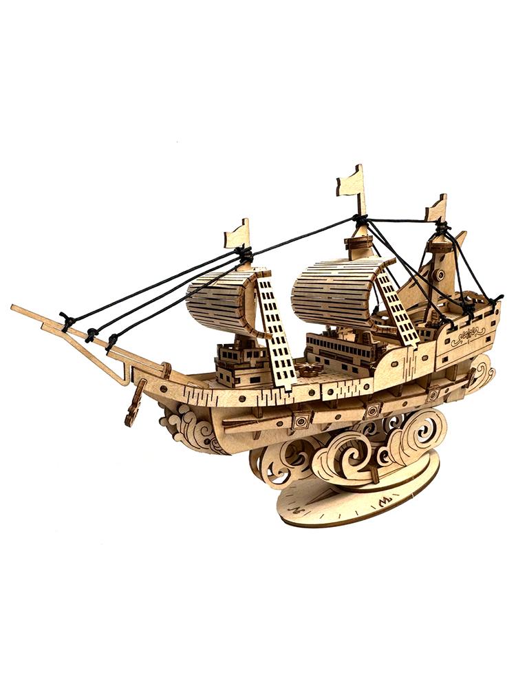 Ocean sailboat 3D  Wooden Puzzle, Scale Model,DIY Model Kit, Handcraft Gift,Home Decoration,Mechanical Toy,Birthday/Chri