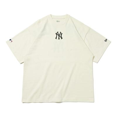 New Era MLB NYLA Short Sleeve Size Drop Size Neyyan Owhi NY/Off-White T-Shirt, XL, S,