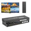 Quad HDMI Multiviewer Switch 4x1 w/PIP, POP, 4K@30Hz, HDMI Switcher 4 Port w/Multi-Viewer, 3.5mm Audio Output, 6 Viewing Modes