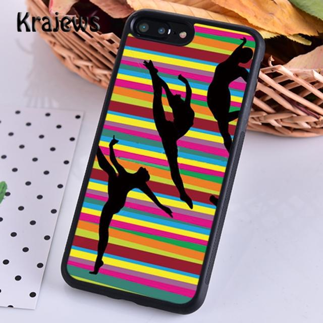 Krajews Gymnastics Silhouette Phone Case Cover For iPhone 14 5 6s 7 8 Plus X XR XS 11 12 13 Pro Max Samsung Galaxy S21 S22 Ultra
