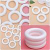 24Pcs Round Craft Wreath Rings Foam Donut Shape for DIY Holiday Crafts Christmas Decoration Wreath Making Accessories
