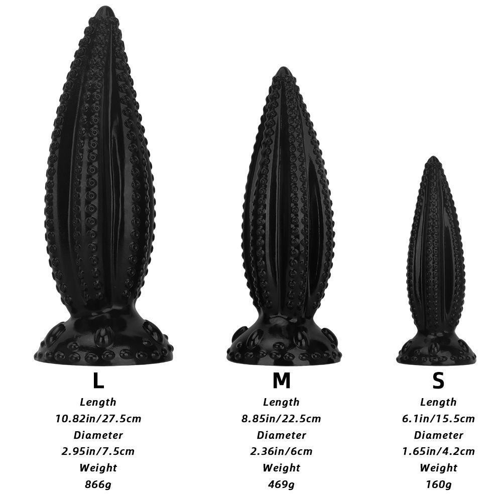 PVC Anal Plug Dildo Women's Masturbator Sex Toy Fisting BDSM Strap On Penis Big Dick