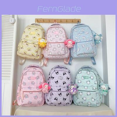 Anime Style Waterproof Nylon Backpack With Expansion For School College Students Special Characters Included