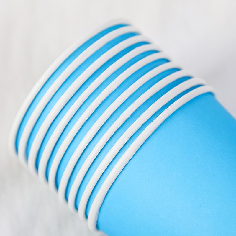 100 ks jednorázových papírových kelímků Dětské barevné 9 oz 250 ml barvitelné a pitelné papírové kelímky