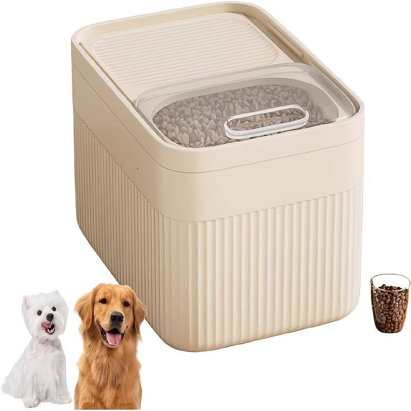 5L luftdichter Tierfutter-Aufbewahrungsbehälter Hund Katze Futter Großer trockener feuchtigkeitsbeständiger Futterbehälter mit Messbecher Deckeln Tierbedarf Aufbewahrung