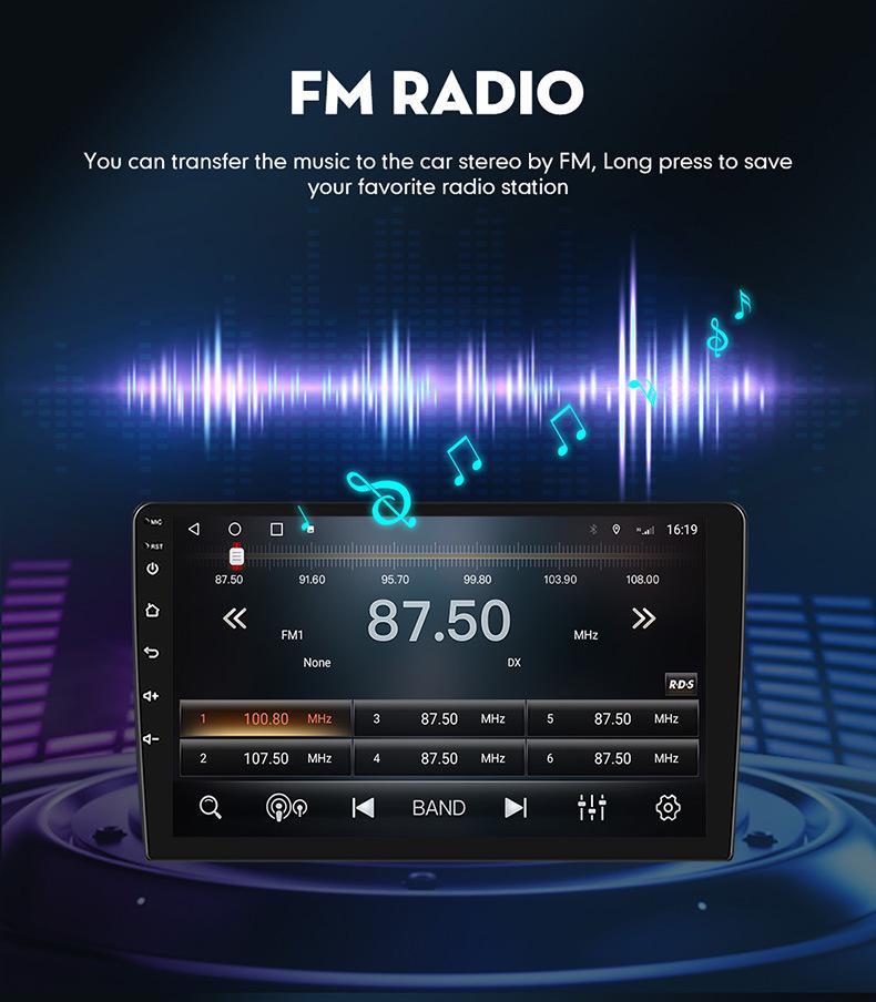 7/9/10-inch Car GPS Navigation with Bluetooth, Wireless CarPlay, Reversing Camera, and Large Touchscreen Display