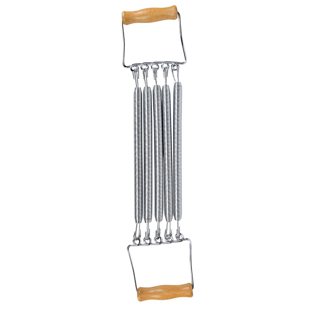 Expander thoracique, Poignée en bois, Ressort détachable, Équipement d'exercice musculaire et de fitness pour la maison, Hommes, Expander thoracique 7-en-1 Développeur
