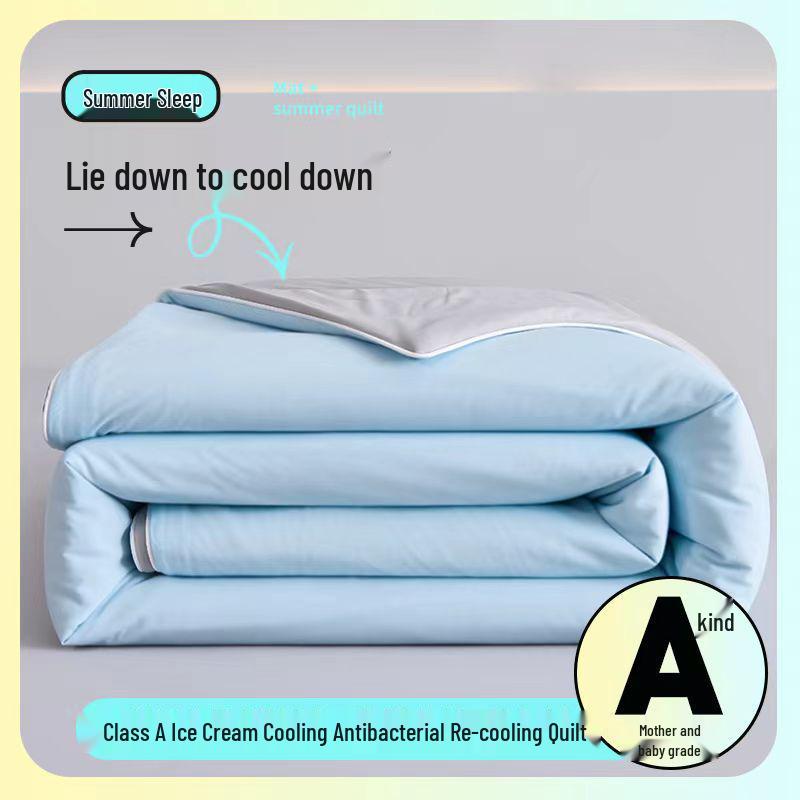 A-class Ice Silk Cooling Summer Quilt, Machine Washable, 150x200 cm 100x150cm