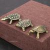 Vintage Copper Turtle Statue Tortoise Figurines Desktop Home Decor Feng Shui Ornament Miniatures Antique Tea Pet Crafts Gifts