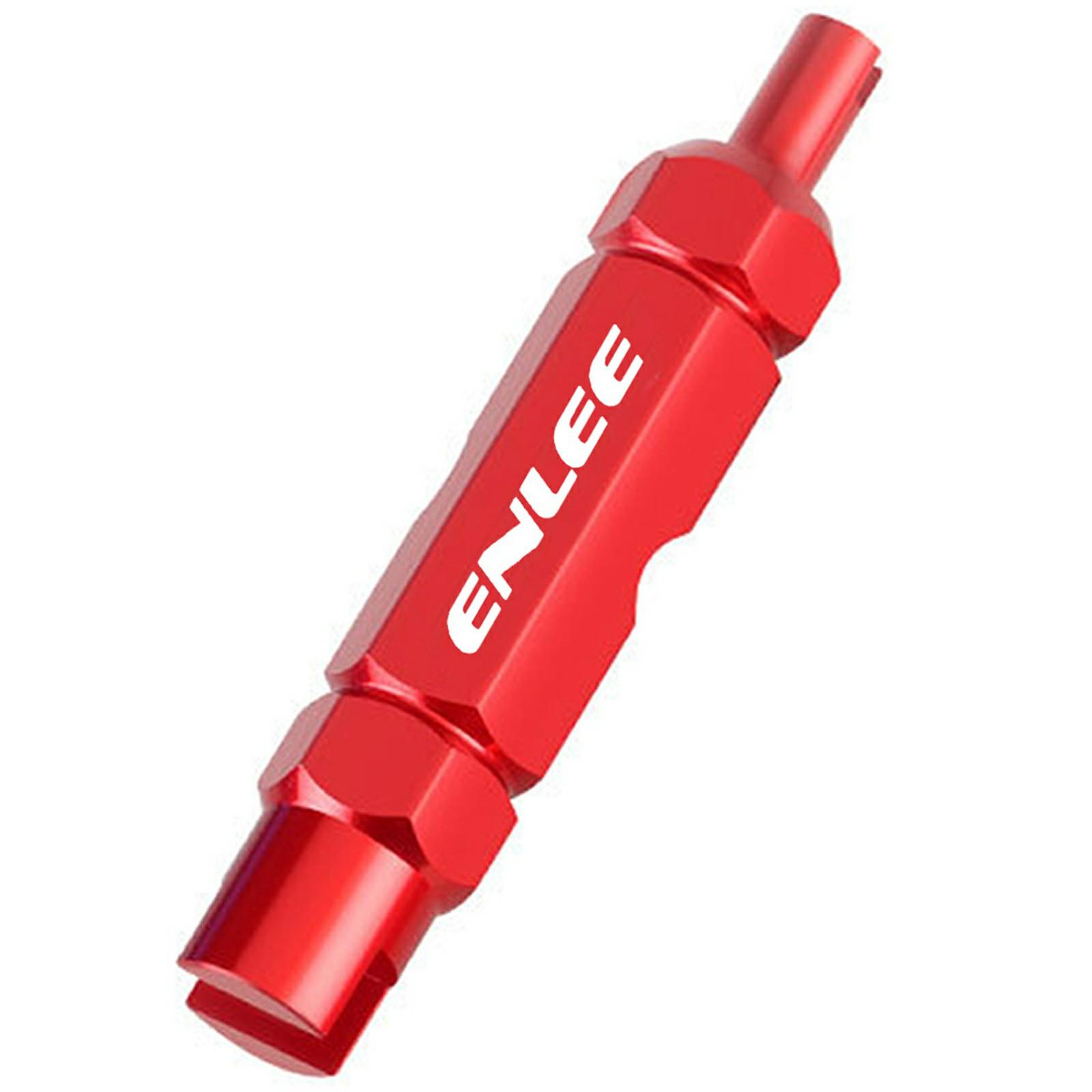 

ENLEE E510 Bicycle Tire Valve Core Wrench Tool for FV/AV Valves Aluminum Alloy Portable Maintenance Tool