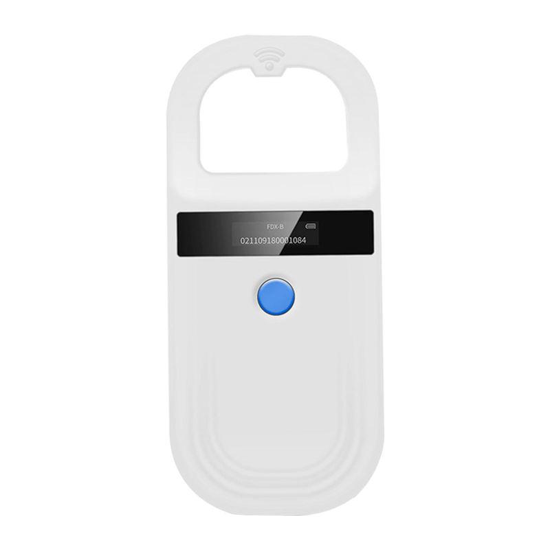 128/256 Records Portable Animal Clip Scanner Pet Microchip Display Screen Scanner Animal Handheld Reader for Animal Management