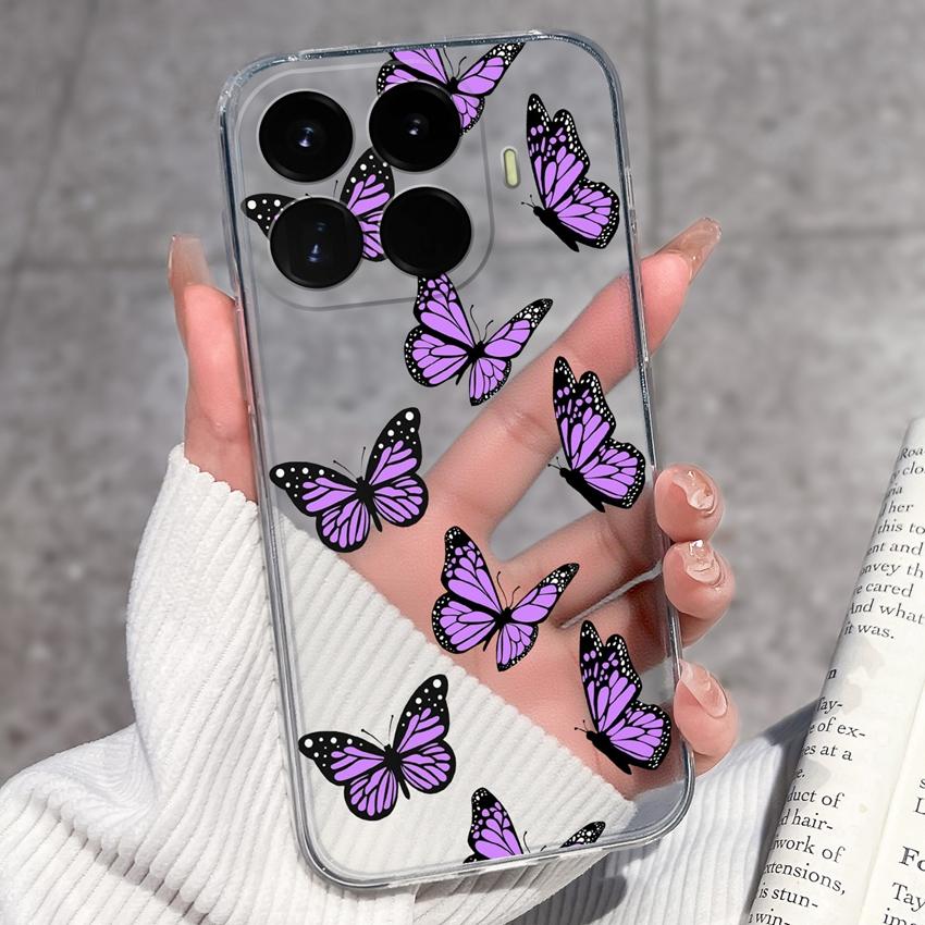 Cases For Redmi 17 17C / Xiaomi 17T Pro / 17 Pro Max 17 Ultra 17 Max Cute Girl Label Pattern Phone Covers Transparent TPU Ultrathin Lightweight Bumper